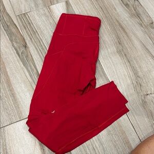 Vibrant Red Leggings